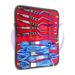 Pinzas Bipolares Antiadherentes de 5 Puntas, 8.5 Pulgadas, con 5 Cables, Tipo Americano, Juego de Cables Wenquar, Instrumento Quirúrgico - Product Image 1