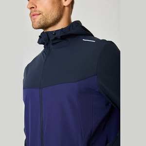 Ensemble de survêtement unisexe en nylon avec capuche, veste zippée et pantalon de jogging athlétique deux pièces coupe-vent, collection hiver 2025 – Vente en gros - Product Image 5