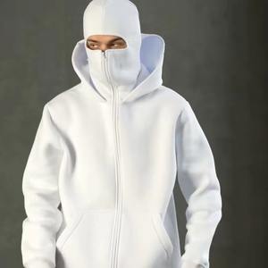 Men's Heavyweight Pullover Ninja <b>hoodie</b> Oversized Streetwear Full Face Ninja <b>Hoodie</b> with Zip-up Feature - Product Image 4