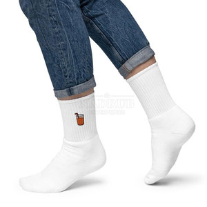 Calcetines bordados elegantes con tela de algodón suave para un uso cómodo Calcetines bordados Premium - Product Image 4