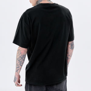 Camiseta de algodón pesado de gran tamaño para hombre con estampado a pedido, camiseta Simple de 270 Gsm, camiseta personalizada para hombre - Product Image 3