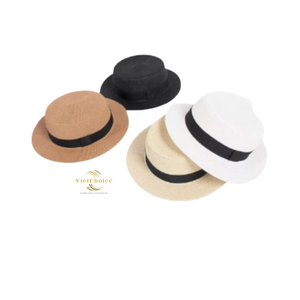 Sombrero de Paja Estilo Panamá Unisex, Parte Superior Plana, Bordado a Mano, Material de Papel, Verano, Playa, Aire Libre, Casual, Viajes, Pesca, Uso Diario - Product Image 3