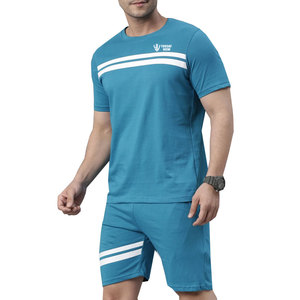 2025 Breathable <b>T</b>-<b>Shirt</b> & <b>Shorts</b> <b>Set</b> New Arrival Wholesale Summer <b>Men</b> Casual <b>T</b>-<b>Shirt</b> & <b>Shorts</b> <b>Set</b> - Product Image 1