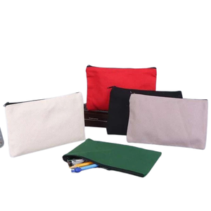 Vente chaude Coton Naturel Maquillage Sac Zipper École Promotionnel Jute Toile Pochette avec Lettre Motif Fabriqué au Vietnam - Product Image 6