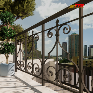 Proveedor de Vietnam de barandillas de balcón de hierro forjado modernas hechas a mano con alta durabilidad y resistencia a la intemperie para hogares - Product Image 4