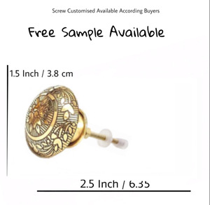 ลูกบิดทองเหลืองแกะสลักแบบทันสมัยสำหรับลิ้นชักประตูตู้แบบดึงที่จับสำหรับห้องครัวห้องนั่งเล่นตู้เสื้อผ้า - Product Image 3