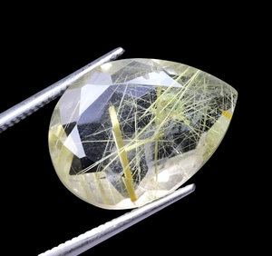 พลอยเจียระไนเป็นพลอยทับทิมสีทองขัดเงาสีทองเจียระไนแบบลูกแพร์ตัดหินธรรมชาติที่น่าตื่นตาตื่นใจในราคาและปริมาณขายส่ง - Product Image 2