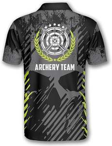 Vente en gros Chemises de tir à l'arc respirantes à séchage rapide Maillot d'équipe extensible de performance Oem personnalisé Tir en plein air - Product Image 3