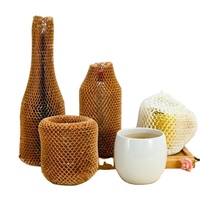 Brand New Recyclable 100% Virgin Pulp Kraft Paper Honeycomb Hex Wrap Sleeve 80gsm Paper & Paperboard Protective Cushioning Glass