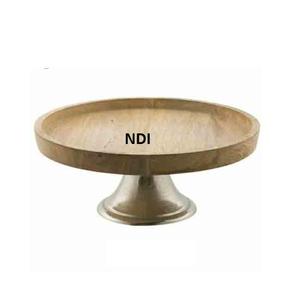 Support à gâteau rond en cuivre martelé, finition antique, pour événements et traiteur de fêtes d'anniversaire - Product Image 3