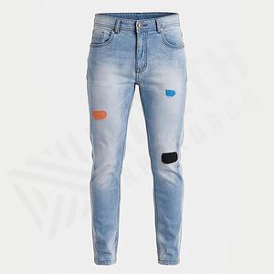 Pantalones Deportivos de Felpa Francesa al por Mayor para Hombre, Pantalones Holgados Desteñidos al Sol, Pantalones Vaqueros Anchos con Lavado Ácido y Pedrería Vintage, Personalizados - Product Image 1