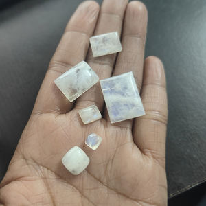 6 uds de piedra lunar arcoíris Natural 6x6mm a 22x16mm cabujón de cojín rectangular 46,75 CTS Iroc ventas cabina de piedras preciosas sueltas US $16 - Product Image 3