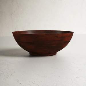 Acacia naturel rond en bois pour table décorative servant des accessoires décoratifs modernes pour la maison joli petit bol - Product Image 1