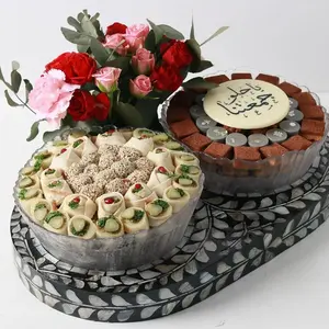Bandeja de chocolate con incrustaciones de concha de perla de alta calidad Ramadán Eid vacaciones al por mayor hechas a mano de Vietnam - Product Image 1