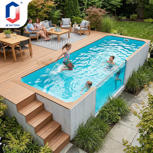 Coastal Home Above Ground Pool Leakproof UV Resistant Durable Prefabricated Design For Family Outdoor Leisure Time pool - Product Image 2