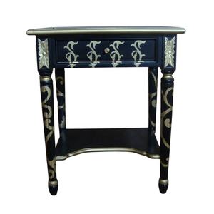 Mesitas de Noche Estilo Francés, Reproducción Antigua, Mesa Auxiliar Clásica, Mesa para Lámpara, Muebles para el Hogar de Estilo Europeo - Product Image 1