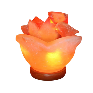 Bol à Feu en Sel de l'Himalaya Fait Main en Forme de Fleur avec des Morceaux de Sel Naturel pour une Ambiance Spa et Bien-être |   Produits sur mesure - Product Image 2