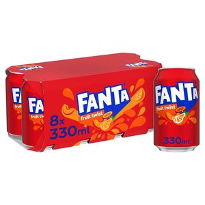 24 X 330ml for Fanta Fruit Twist Multipack Flavored Soda Carbonated Drinks Fruity Taste Primary Ingredient Carbonate Packaged - Product Image 1