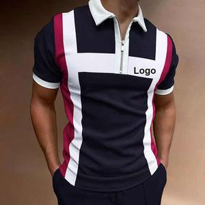 Polo de Golf de algodón con sublimación deportiva de secado rápido personalizado de manga corta de último diseño 2025 - Product Image 2