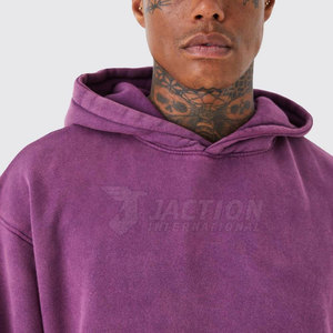 Venta directa de fábrica Hombres Basics Acid Wash Hoodies Peso ligero Tamaño personalizado Hombres Basics Acid Wash Hoodies para la venta - Product Image 3