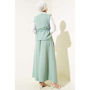 Basic 2 Piece Set with Vest <b>and</b> Belt <b>and</b> <b>Skirt</b> Mint - Product Image 4