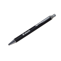 Stylos à bille avec logo personnalisé Qualité industrielle Combinaison bleu marine noir Largeur d'écriture de 0.5mm Stylo promotionnel en métal Logo personnalisé