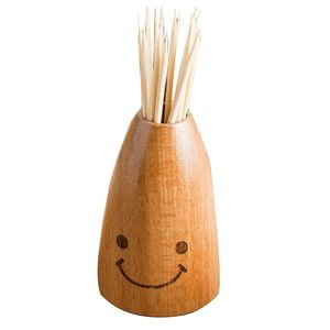 Minimalist Wooden <b>Toothpick</b> Holder | Sustainable Solid Wood <b>Toothpick</b> Storage Container for Home Kitchen, Restaurant Table, Café - Product Image 3