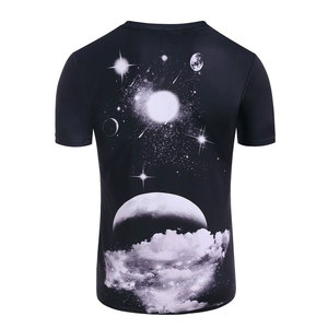 Venta al por mayor camiseta para hombres Crew Fitness camiseta en blanco para sublimación tela de punto liso para niños - Product Image 3