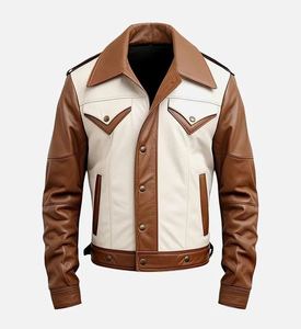 Chaqueta de cuero con capucha de calidad al mejor precio, chaqueta de cuero de moda personalizada para hombre, chaqueta de cuero de moda hecha en Pakistán - Product Image 5