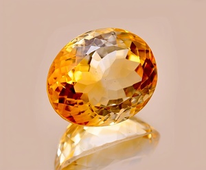 Piedra Preciosa de Citrino Natural Facetada - Gemas de Citrino de Corte Ovalado - Hermosa Piedra Suelta para Hacer Anillos y Otros Artículos de Joyería - Product Image 1