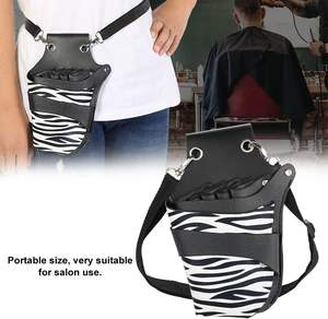 Étui Premium pour Ciseaux de Coiffure, Pochette de Coiffure, Étui pour Ciseaux de Barbier, Sac de Kit de Ciseaux de Salon de Coiffure, couleur zèbre noir. - Product Image 3
