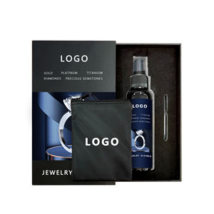 Kit de <span class=keywords><strong>nettoyage</strong></span> de bijoux personnalisé <span class=keywords><strong>argent</strong></span> or comprenant un spray de <span class=keywords><strong>nettoyage</strong></span>, une pâte à polir si demandé - Product Image 2