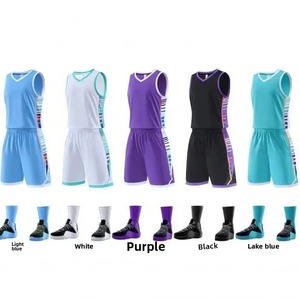 Vêtements de basket-ball nouvel ensemble d'uniformes de basket-ball pour hommes et femmes imprimé maillot de compétition été enfants formation Camp équipe gilet - Product Image 1