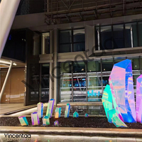 Vincentaa Outdoor Grande sculpture d'art moderne en acrylique