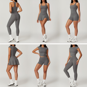 Women's Yoga Set Wholesale Naked Feeling <b>Sports</b> <b>Bodysuits</b> <b>Jumpsuits</b> Breathable Quick-Dry Spandex/Nylon Two-Piece Workout - Product Image 3