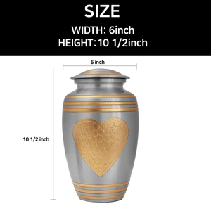 Wholesale Custom Classic Memorial Ash Cremation Urn <b>Decorative</b> Aluminium Luxury Asian Zen Design Handmade for Human Prize - Product Image 2