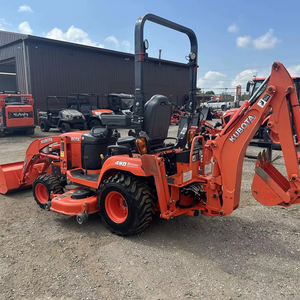 รถแทรกเตอร์ล้อ Kubota BX25D 23 แรงม้า พร้อมที่ตักด้านหน้า/ด้านหลัง แท่นตัดหญ้า สภาพใช้งานแล้ว รวมถึงเบรกเกอร์หลัง ลูกปืน มอเตอร์ เกียร์ - Product Image 1
