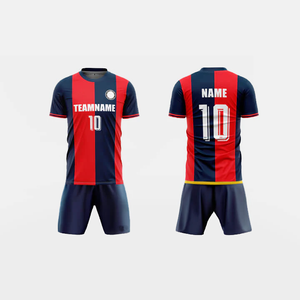 Uniforme de fútbol para hombre, equipo personalizado y nombre del jugador, camiseta de media manga transpirable suave y pantalones cortos para hombre, camiseta de fútbol - Product Image 1