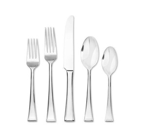 Ensemble de couverts en acier miroir bon marché en gros, couverts en acier forgé, cuillère de mariage en provenance d'Inde, portabilité, ensembles de couverts en acier - Product Image 1