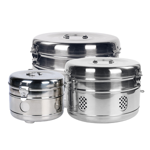 Bandejas de esterilización personalizadas de acero inoxidable para tambores de apósitos manuales - Almacenamiento de instrumentos quirúrgicos y gasas Chun Tara Industries CCC - Product Image 1