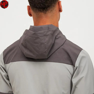 Nouveau modèle de veste coupe-vent personnalisée pour hommes survêtements en polyester coupe-vent survêtement imperméable de qualité supérieure veste à capuche en nylon - Product Image 2