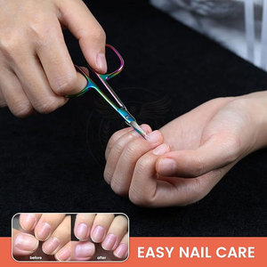 Tijeras de Uñas de Viaje Curvas de Acero Inoxidable, Herramienta de Cuidado de Uñas para Salón y Uso Diario Personal, Material Duradero - Product Image 4