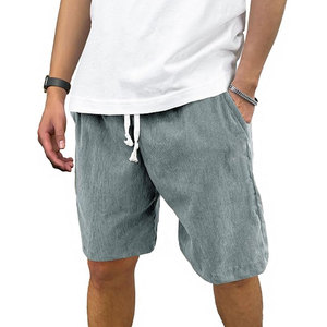 <b>Men's</b> Casual 300gsm Heavyweight Cotton Jogger <b>Shorts</b> Streetwear Solid Color Loose <b>Sweat</b> <b>Shorts</b> for <b>Men</b> 100% Cotton Material - Product Image 1