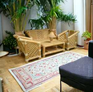 Juego de sofá de bambú modular de lujo para interior y exterior para sala de estar, jardín, parque, Villa, patio, muebles de salón elegantes - Product Image 3