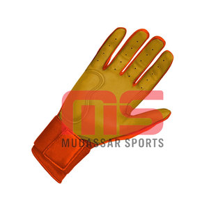 Gants de frappeur de baseball professionnels en cuir et bambou, sur mesure, haute qualité, antidérapants, durables, respirants, pour droitier, personnalisables - Product Image 4