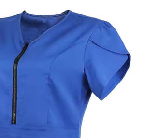 Traje de enfermería con cuello en V de diseño personalizado Uniforme de Enfermería de alta calidad para mujeres y hombres. - Product Image 6