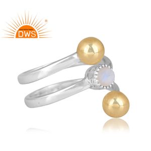 ที่ขายดีที่สุดปรับเงินสเตอร์ลิงธรรมชาติรุ้งดวงจันทร์หินพลอยผู้ผลิตเครื่องประดับที่กำหนดเอง - Product Image 3