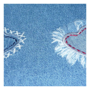 High Quality 100% Customizable Slub Ready <b>Jean</b> Fabric High <b>Stretch</b> Cotton Imitation Denim Plain Polyester Ready Goods Suppliers - Product Image 4