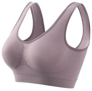 Custom OEM Women's Pink Racerback Sports <b>Bra</b> Scoop <b>Neck</b> Seamless Medium Support Yoga Workout Breathable Spandex Polyester 2026 - Product Image 6