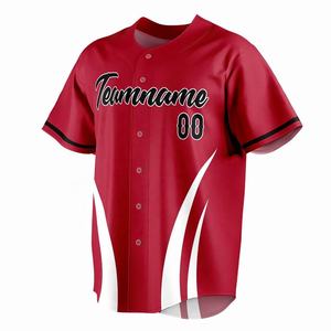 Camisetas de Béisbol y Sóftbol Unisex de Secado Rápido, Ropa Deportiva Transpirable, Logotipo Personalizado, Tallas para Adultos, Tallas Grandes, Diseño de Letras con Patrón 3D - Product Image 2